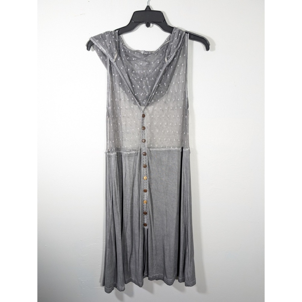 POL Duster Womens Small Gray Long Dress/Coverup